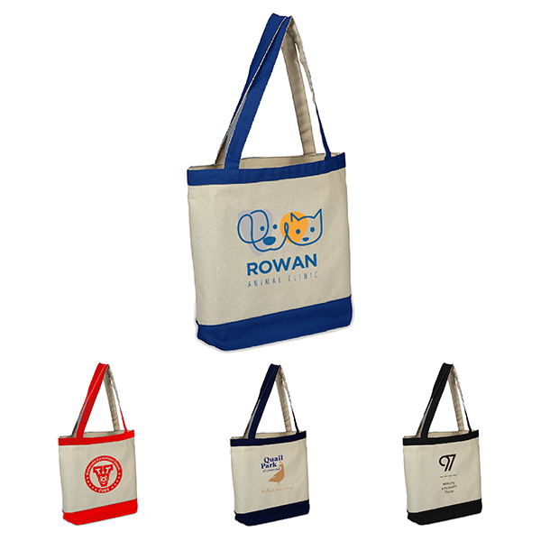 Canvas Color Accent Tote