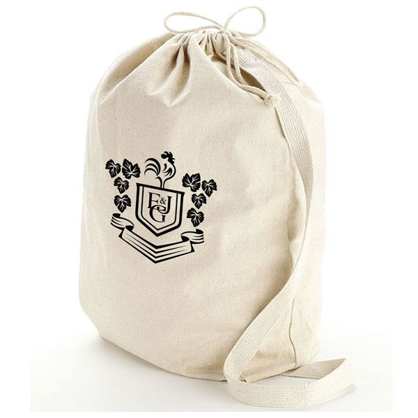 Large Canvas Drawstring Bag