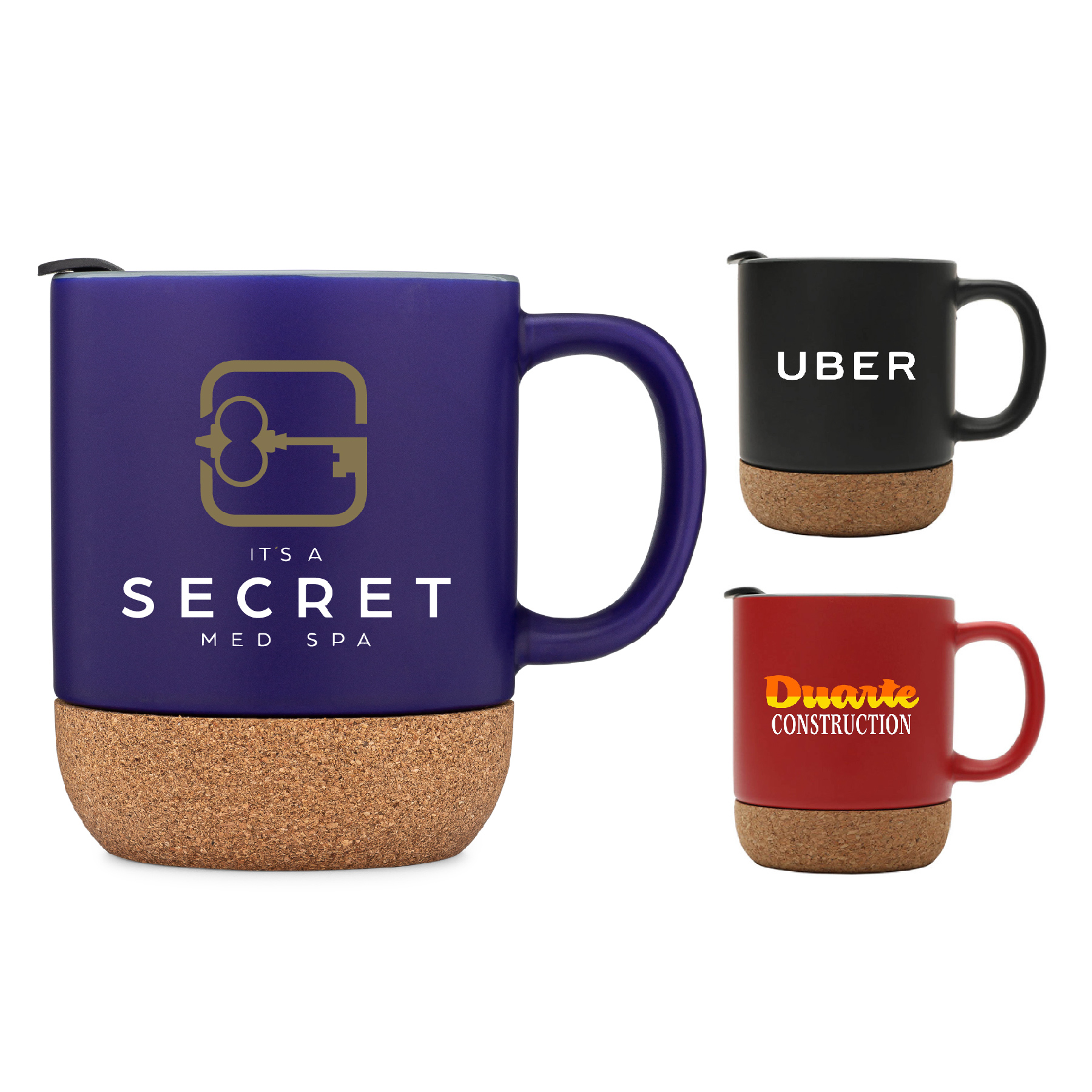 12 oz. Cork Base Ceramic mug